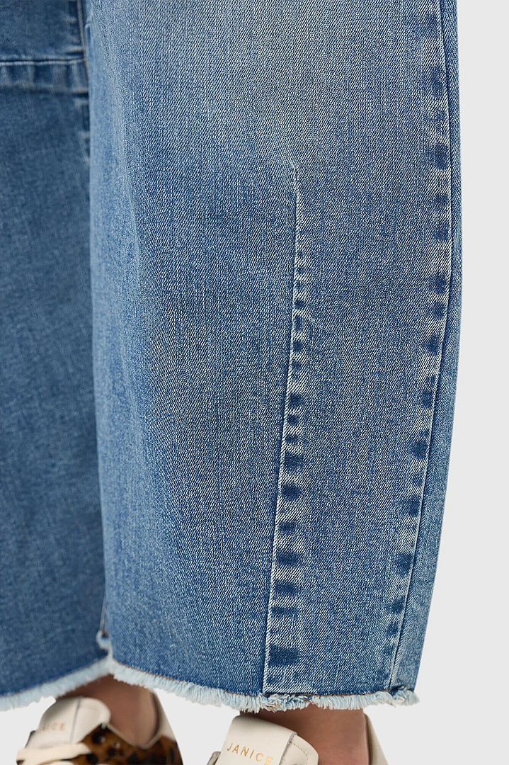 Barrel Jeans Dames Midrise Blauw 379 Billy Janice 04