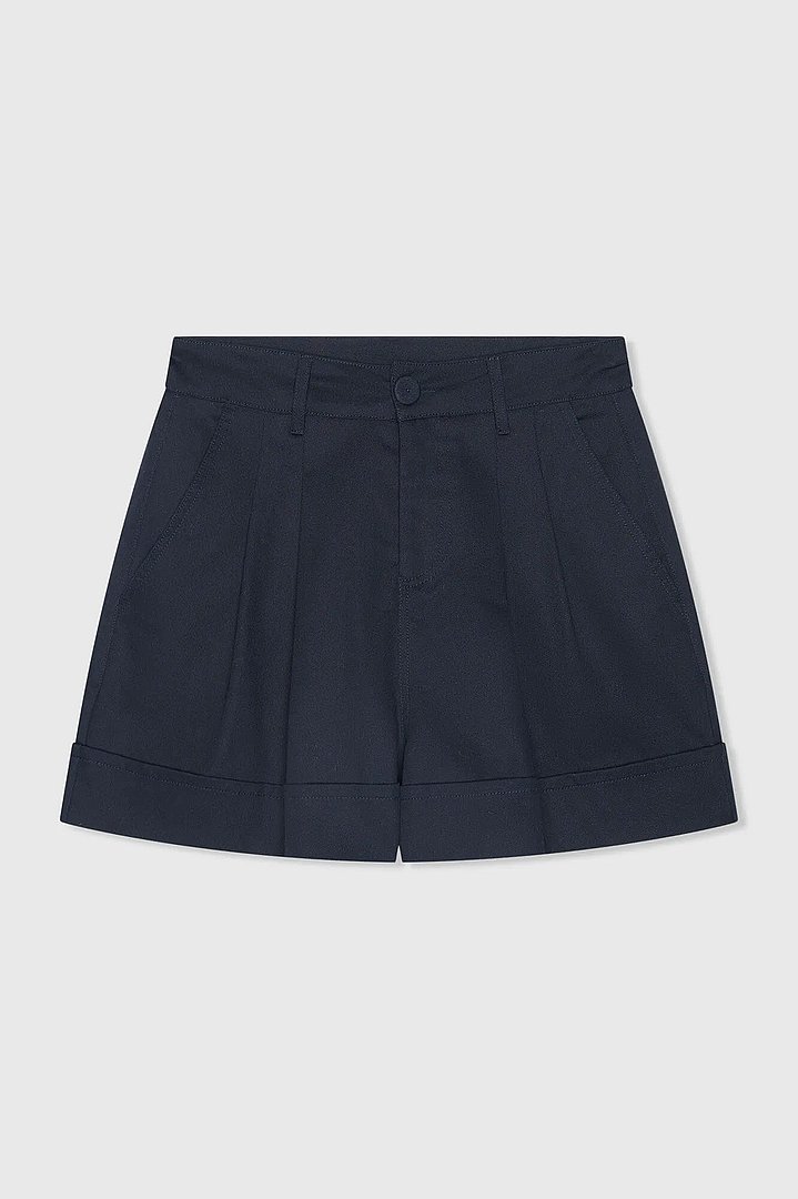 Blauwe Katoenen Shorts Dames Arthur Janice 00