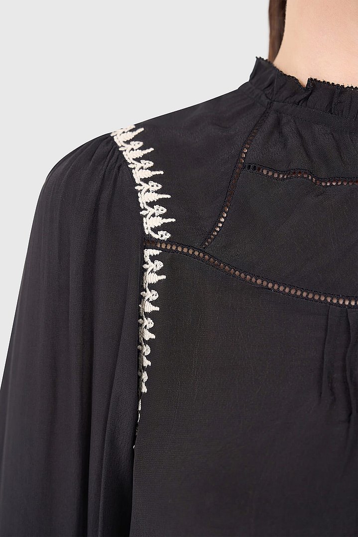 Blouse dames gable zwart geborduurd janice 28