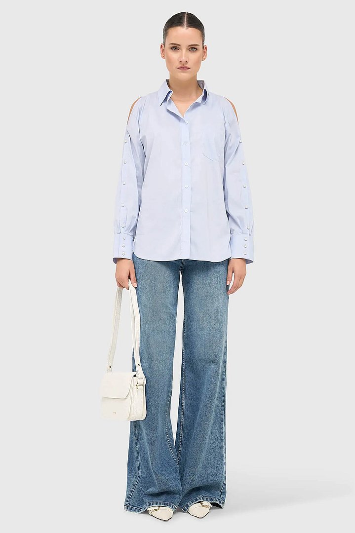 blouse-dames-katoen-blauw-paul-janice-03.webp