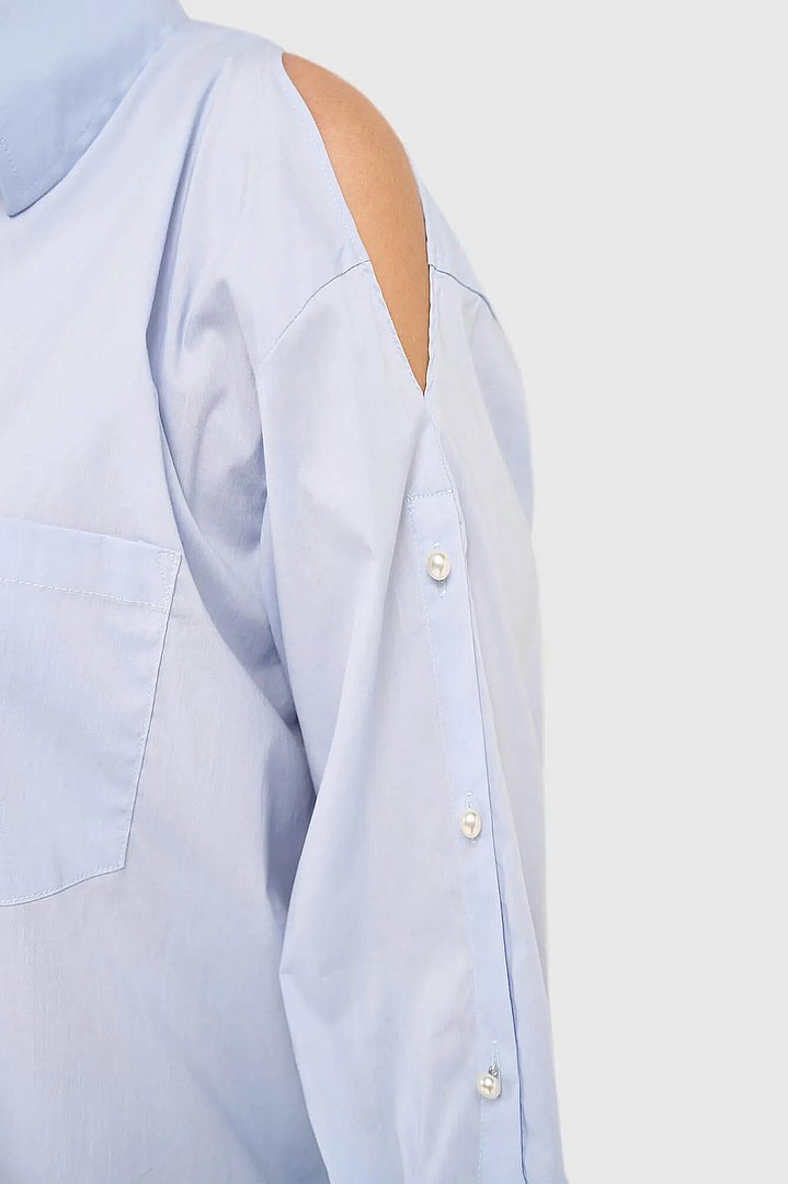 blouse-dames-katoen-blauw-paul-janice-04.webp