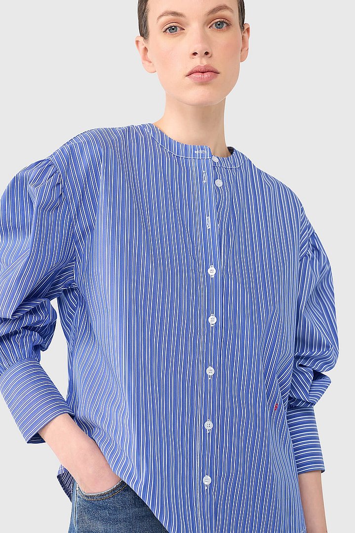 Blouse dames orson blauw gestreept janice 7