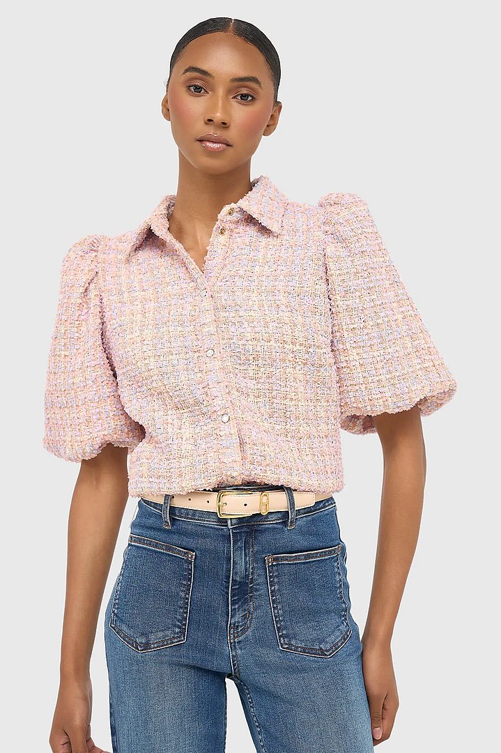 blouse-dames-pof-mouw-tweed-lars-lila-janice-02.webp