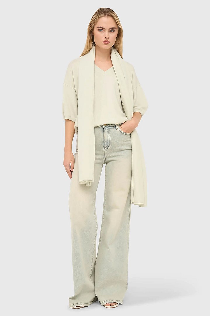 Cashmere Sjaal Dames Santos Groen Janice 02