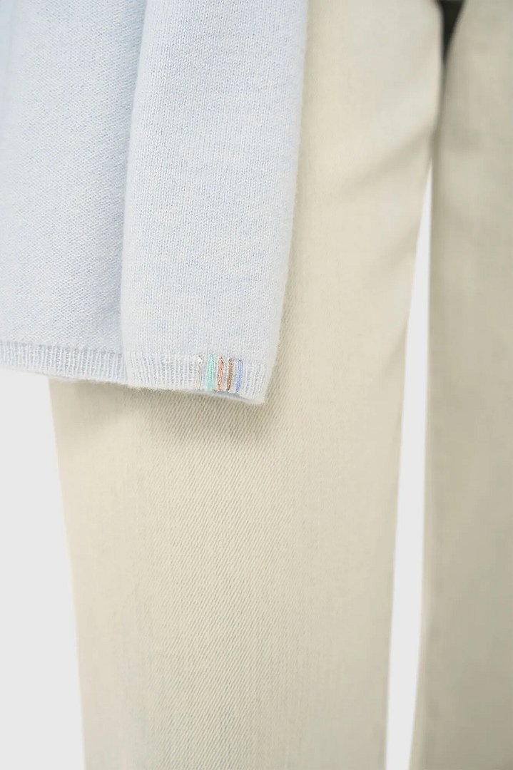 Cashmere Sjaal Dames Santos Licht Blauw Janice 02