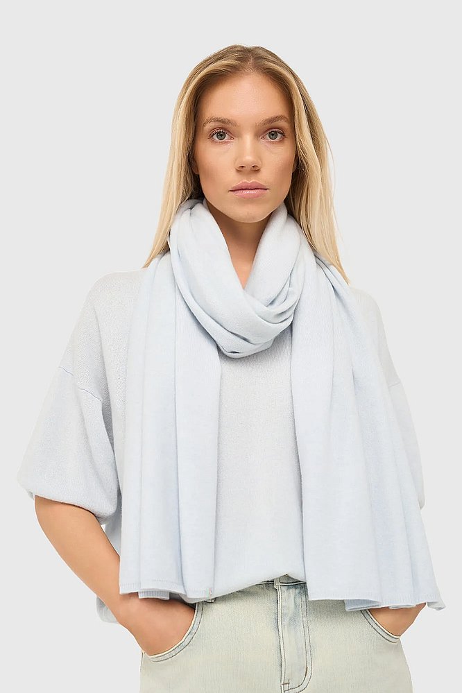 Cashmere Sjaal Dames Santos Licht Blauw Janice 03