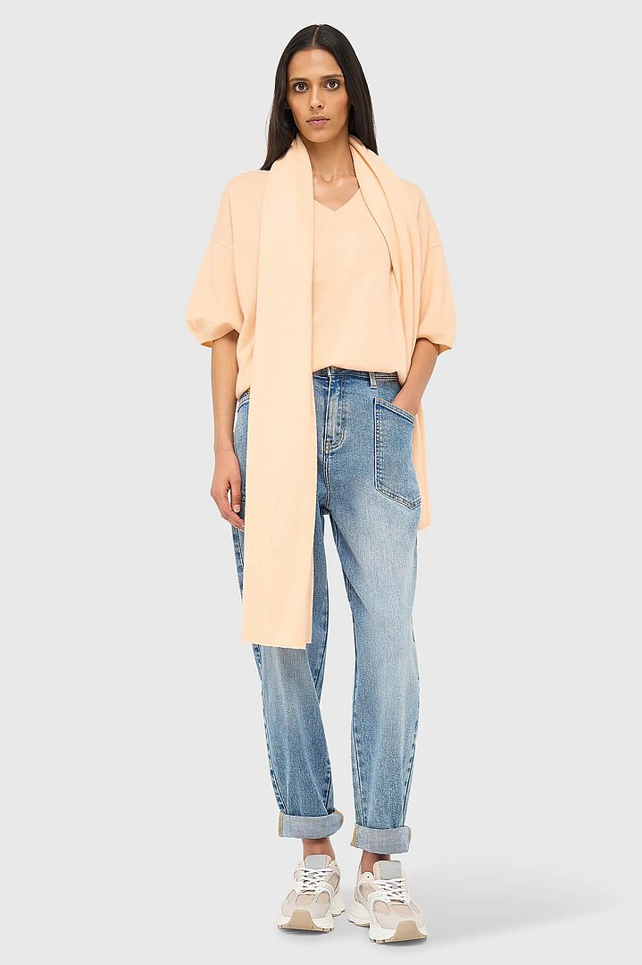 Cashmere Sjaal Dames Santos Peach Janice 02
