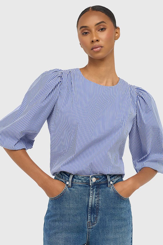 dames-top-pof-mouw-streepjes-elian-blauw-janice-03.webp