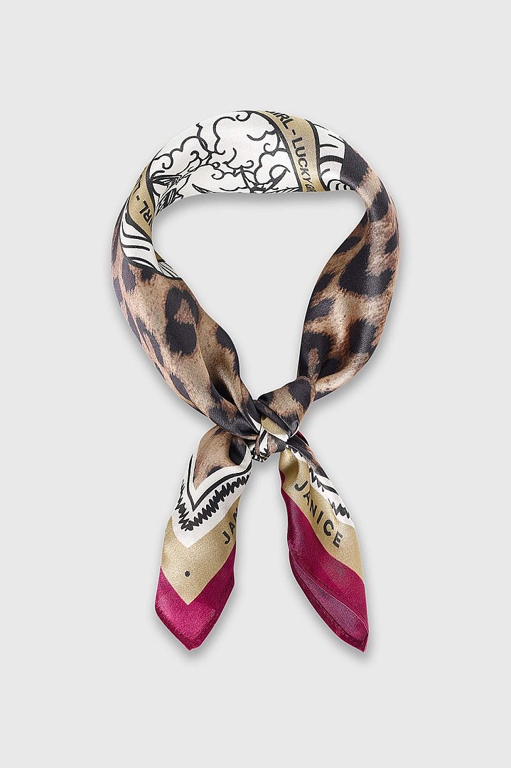 Effron Panterprint Sjaal Silk Dames 3