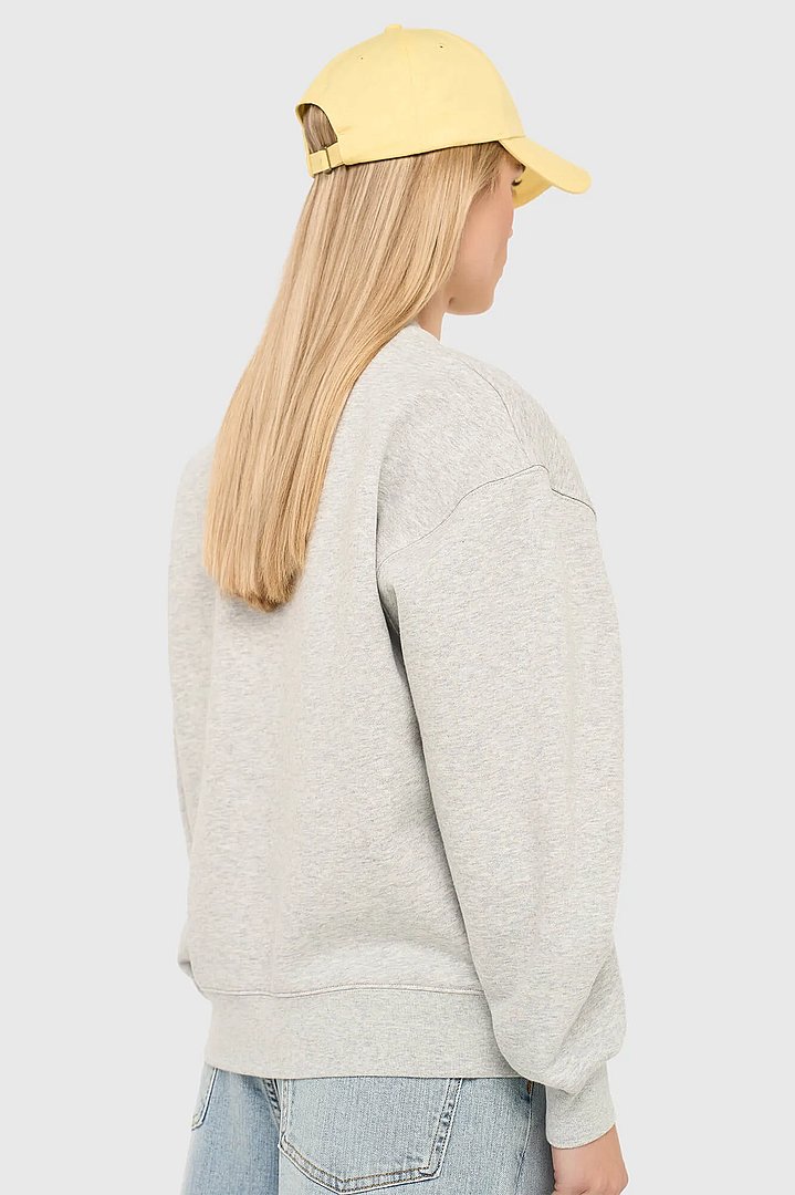 Grijze Dames Sweater Katoen Owen Logo Janice 02
