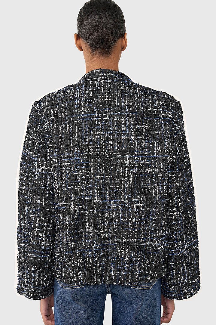 Jacket dames maddox blauw tweed lurex janice 18