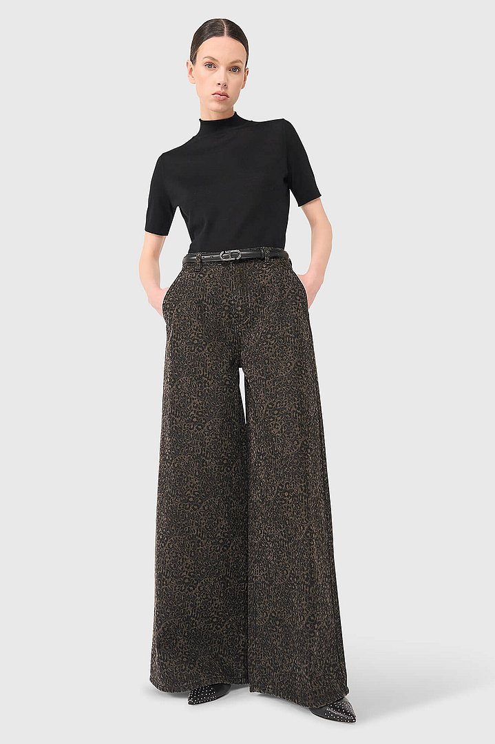 Jeans dames dexter panterprint wide leg janice 14
