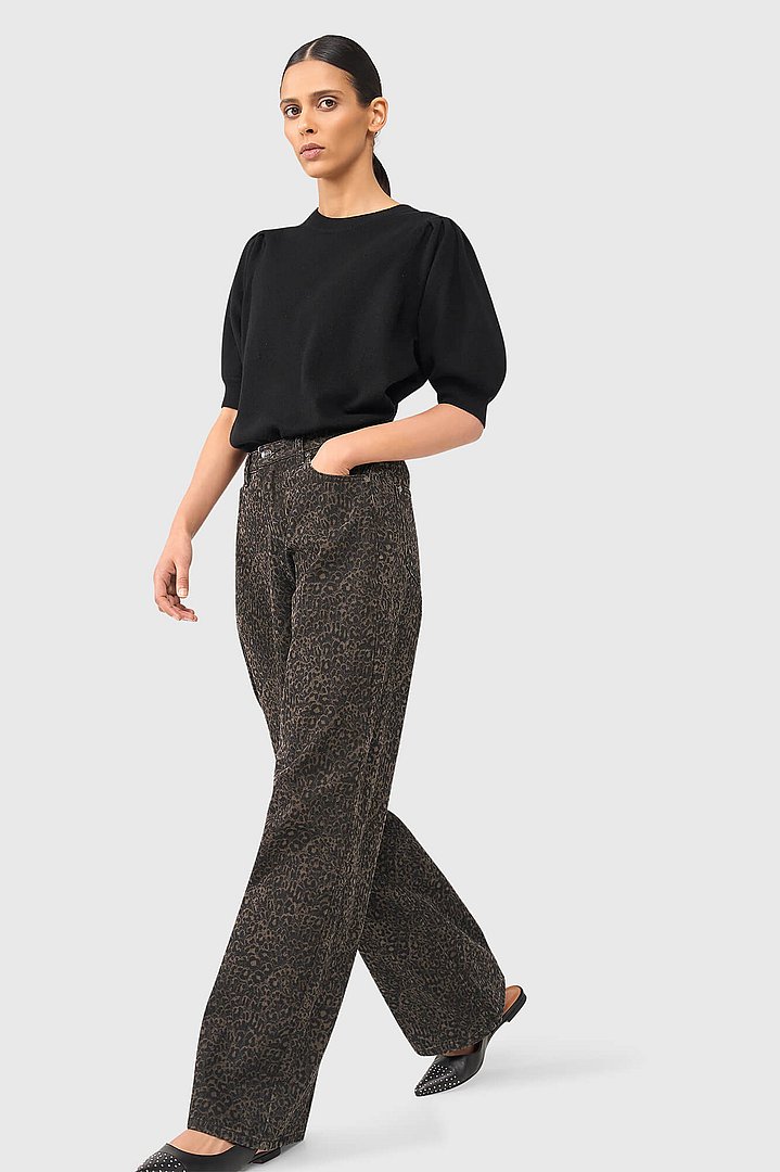 Jeans dames jason panterprint zwart janice 21