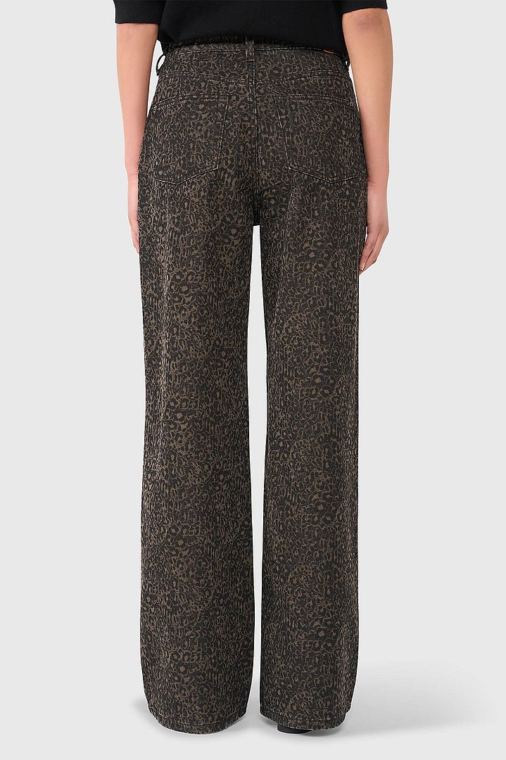 Jeans dames jason panterprint zwart janice 60
