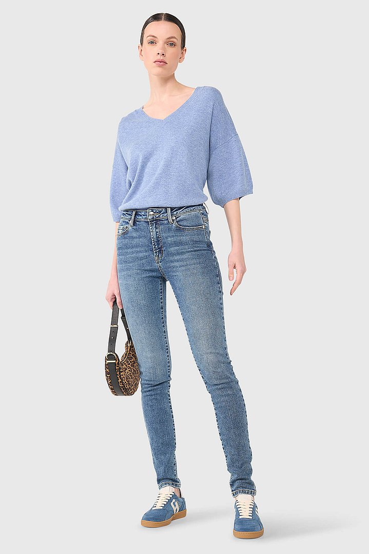 Jeans dames rocket skinny 376 blauw janice 17