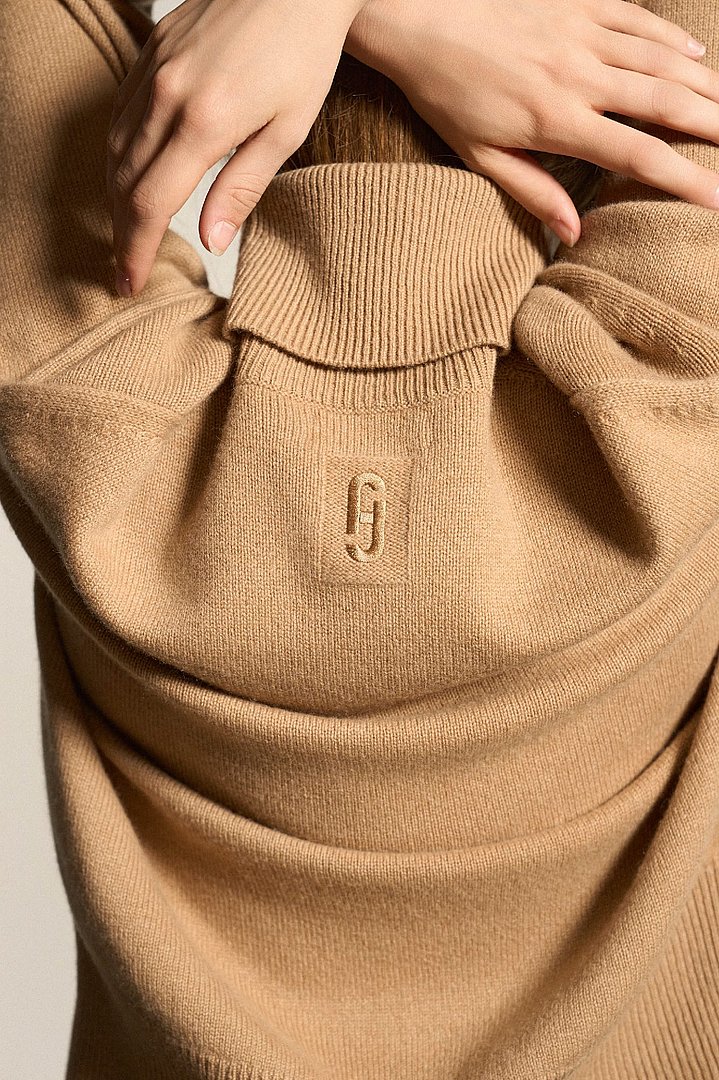 cashmere dames col camel