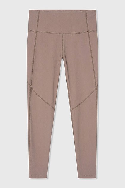 JANICE Dames Ye Legging Bruin Rib