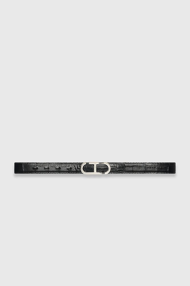 leren-dames-riem-reversible-zwart-croco-zilver-trophy-buckle-janice-04.webp