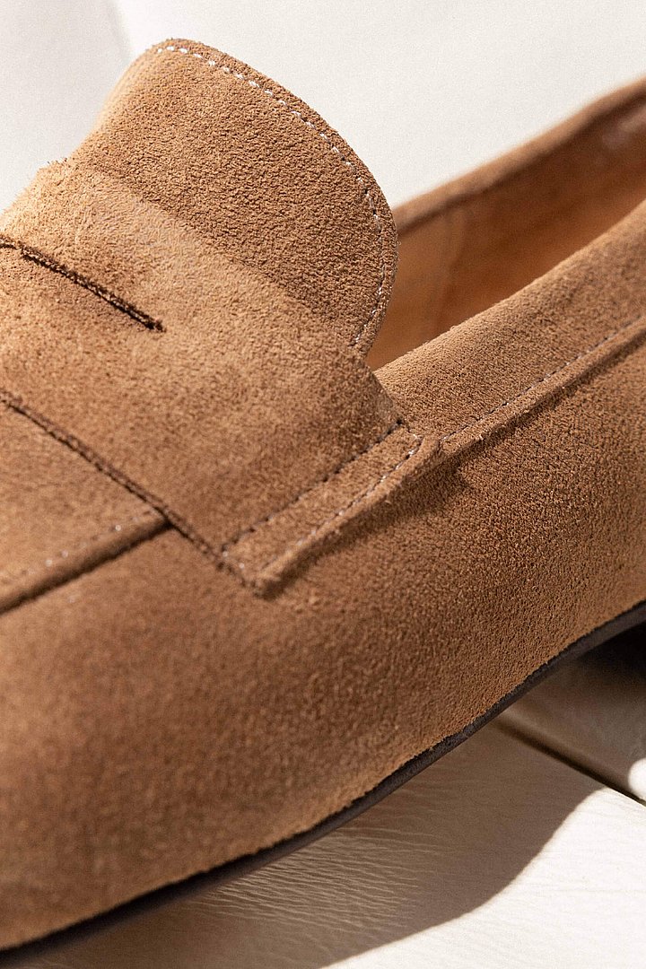 Loafers dames burt suede bruin 02