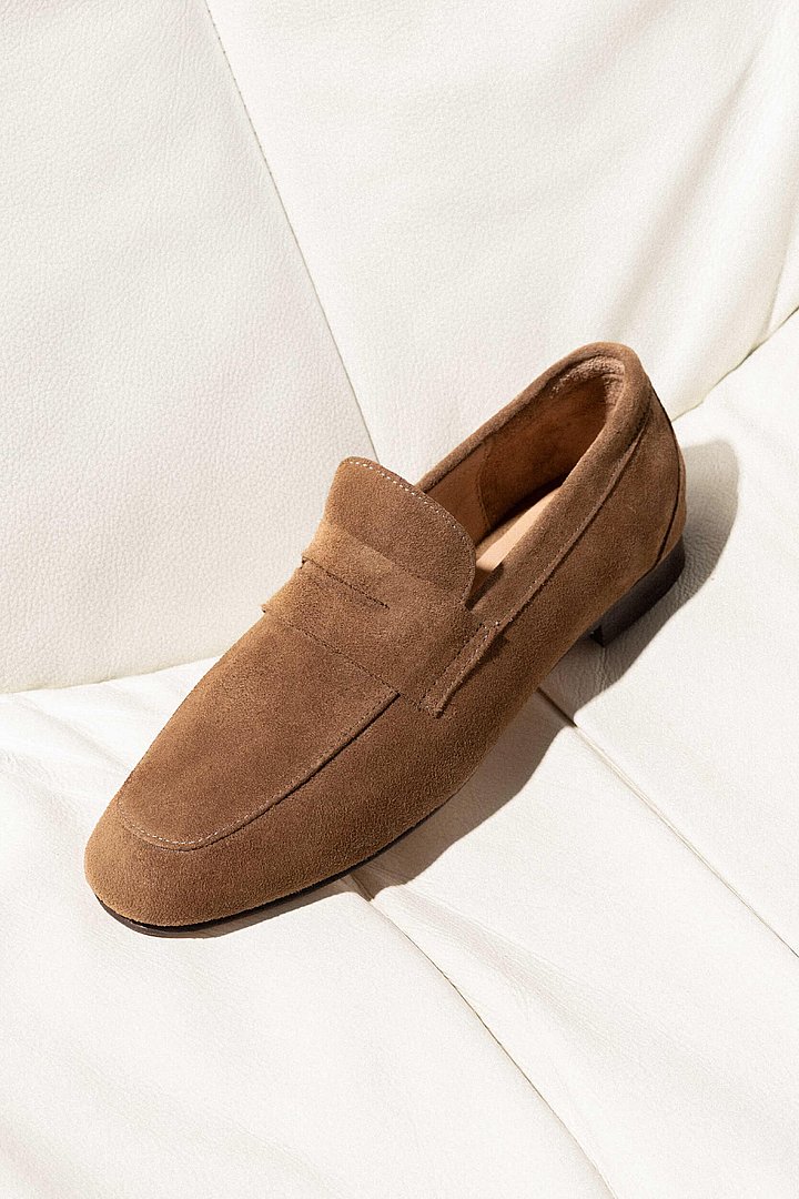 Loafers dames burt suede bruin 03