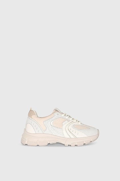 JANICE Dames Bolt Runner Sneaker Beige