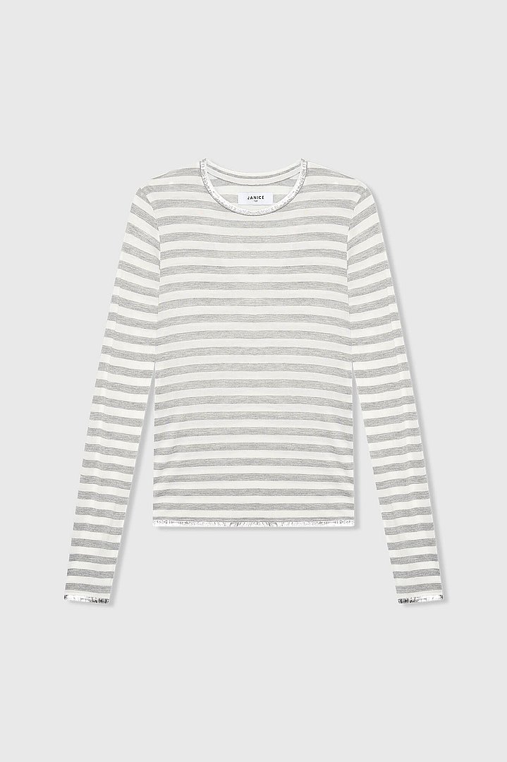 Shirt dames ralph grijs gestreept janicejpg