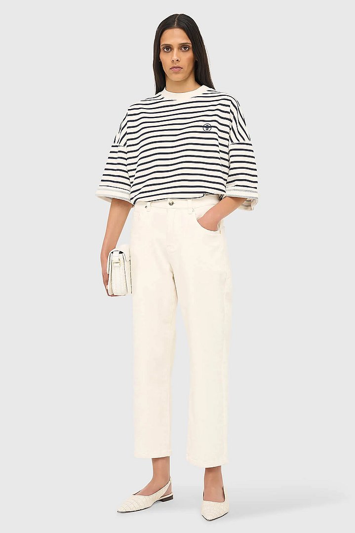 Slingback Dames Schoen Leer Alain off White Croco Janice 04