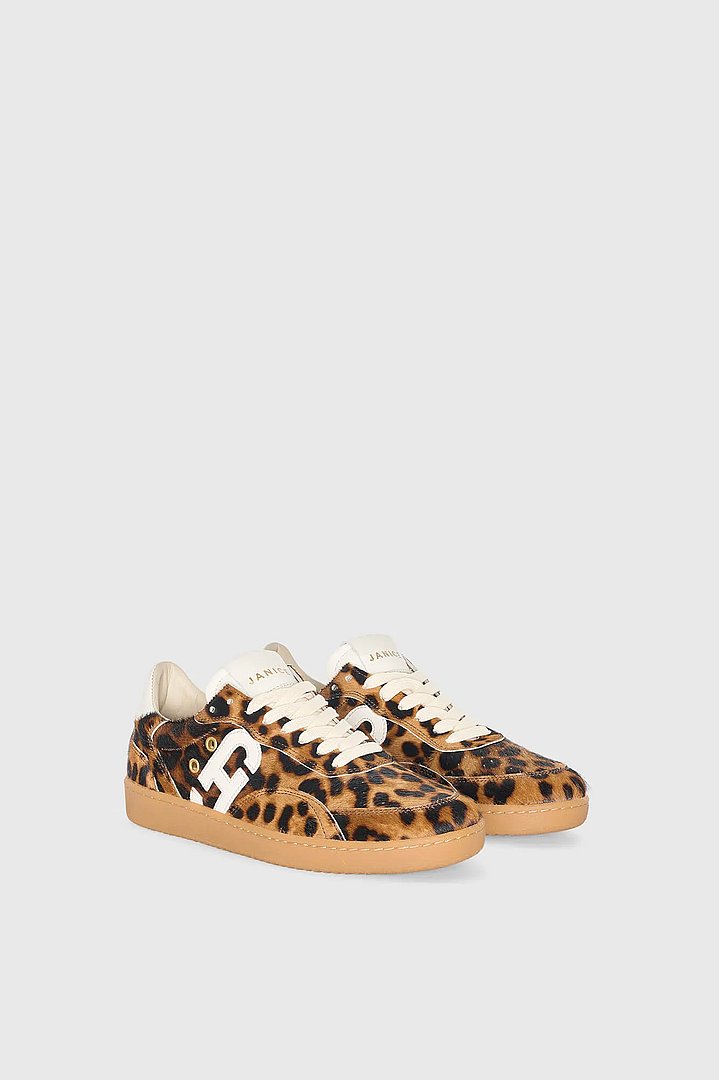 Sneakers Dames Handbal Vintage Stanley Panterprint Janice 01 1