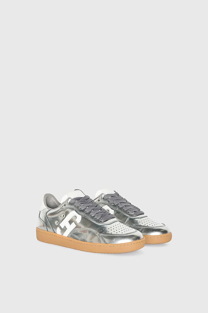 Sneakers Dames Handbal Vintage Stanley Zilver Spiegel Janice 01 1
