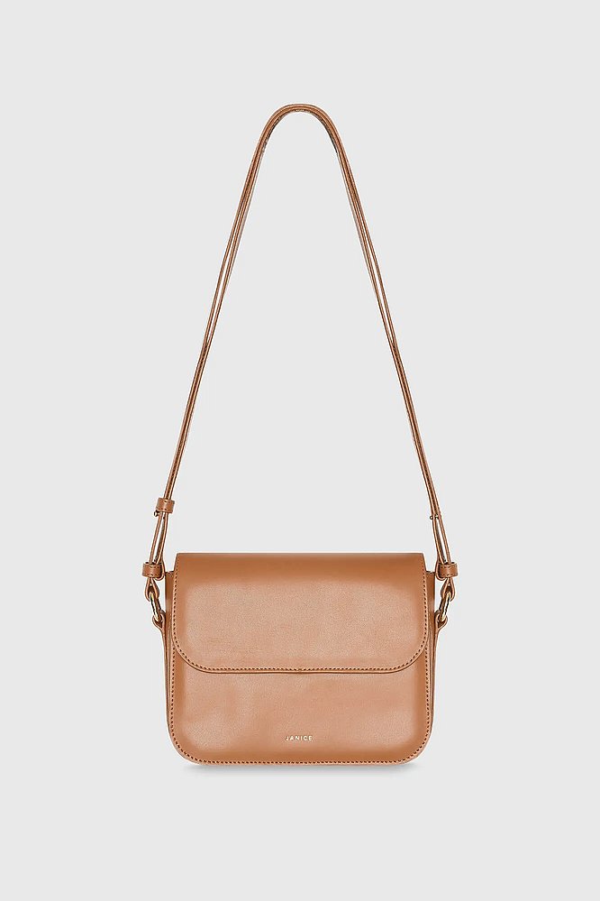 Suede Dames Tas Elias Camel Croco Janice 00