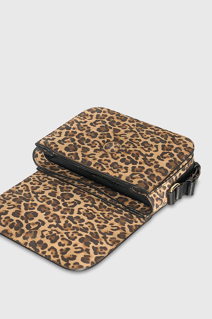 Suede Dames Tas Elias Panterprint Janice 03