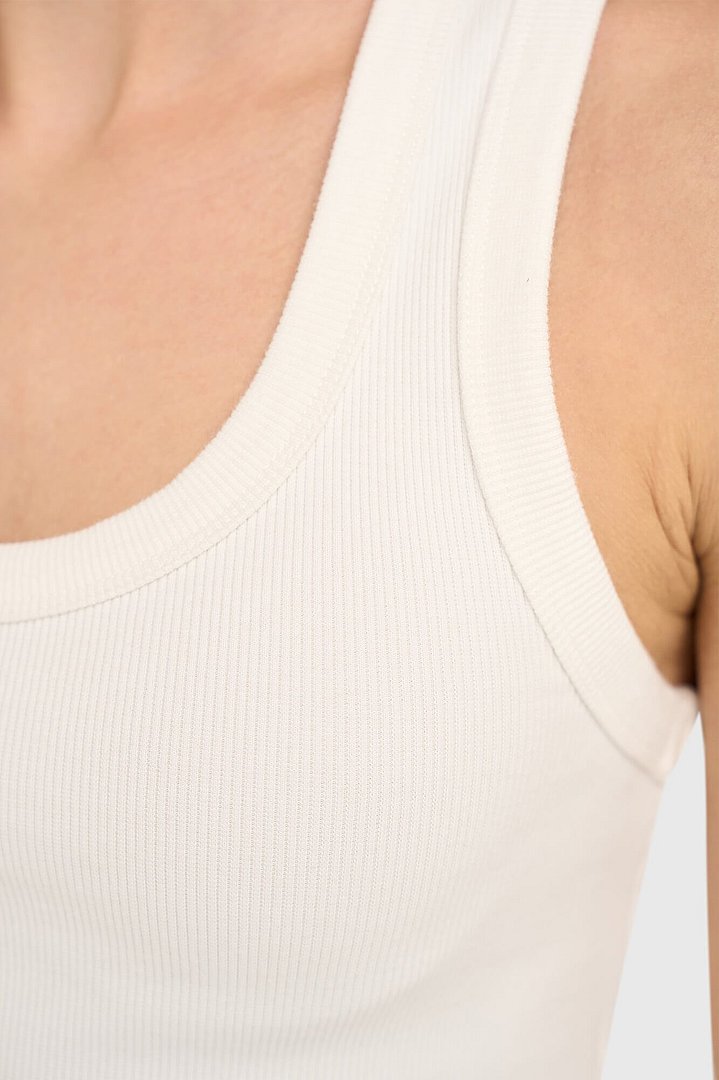 Tanktop Dames Katoen Wit Joni Janice 04