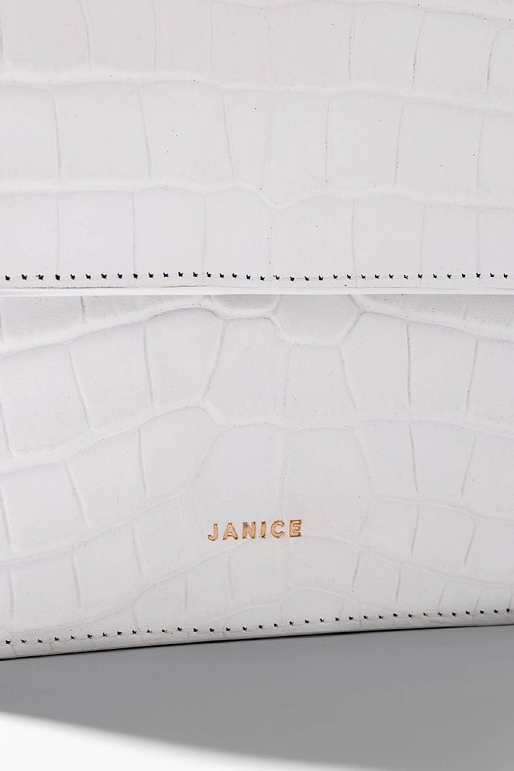 Tas dames elias offwhite croco janice 01