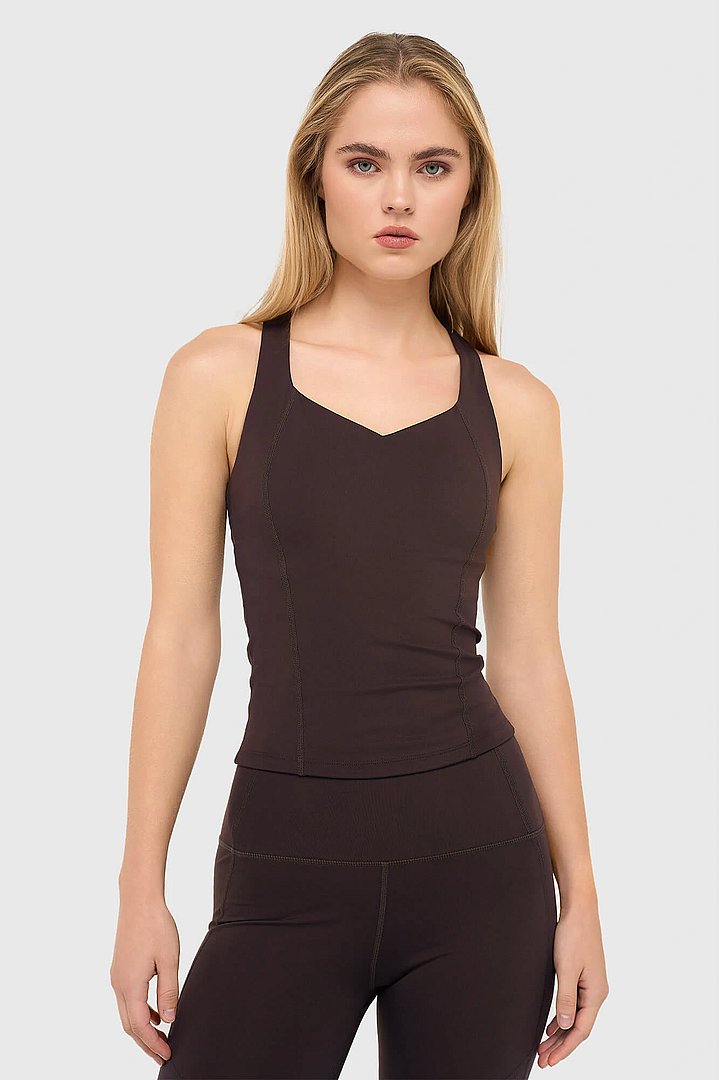 Top Dames Sport Bh Yoga Ryle Donkerbruin Janice 01