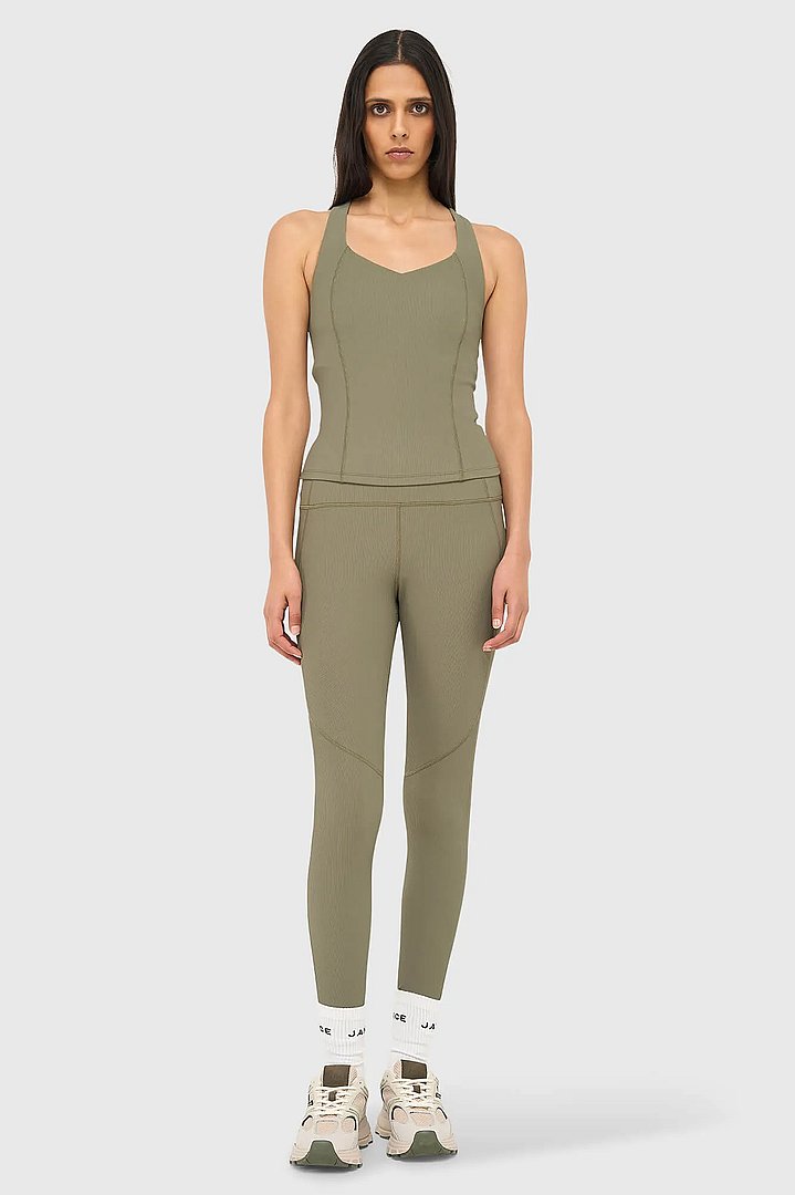 Top Dames Sport Bh Yoga Ryle Groen Rib Janice 04