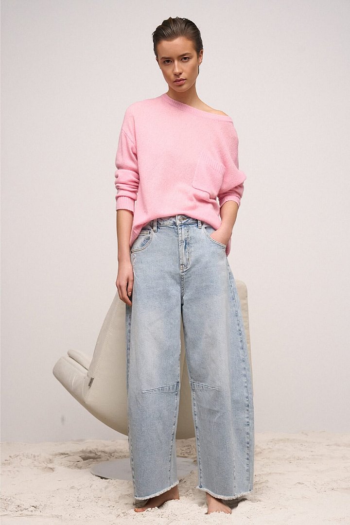 Trui Dames Dayton Roze Jeans Billy Blauw 565 Janice 01