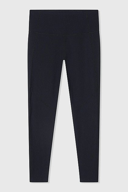 JANICE Dames Ye Legging Zwart Rib
